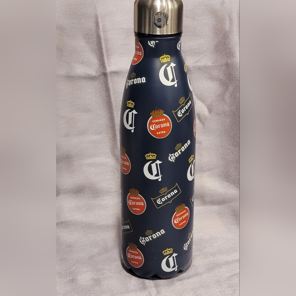Corona Stainless Steel Water Bottle, Like New,by Grupo Modelo